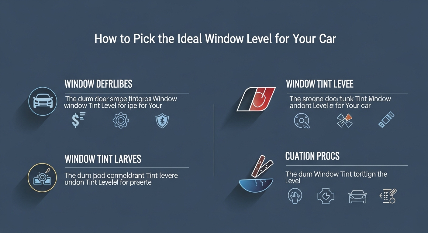 How to Pick the Ideal Window Tint Level for Your Car