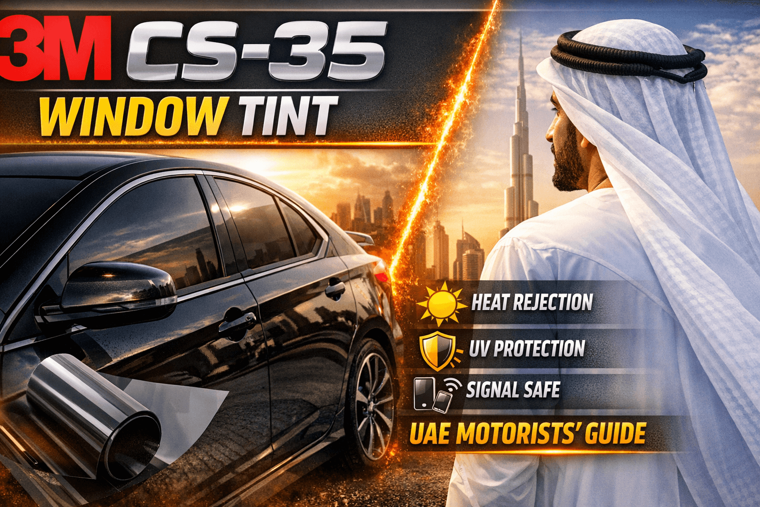 3M CS-35 Series – Premium Dark Ceramic Film